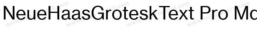 NeueHaasGroteskText Pro Md字体转换